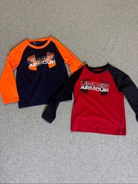 Under Armour Boys 4T Long-Sleeve Performance Tees - Set of 2